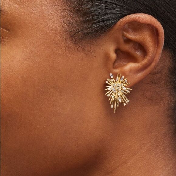 Sun radiant stud earrings N134 - Picture 2 of 6